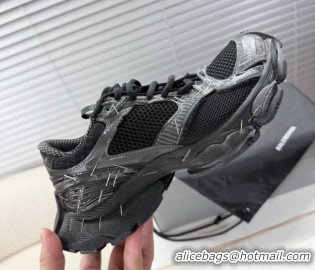 Grade Quality Balenciaga Stapler Sneakers in Mesh Black 0604060