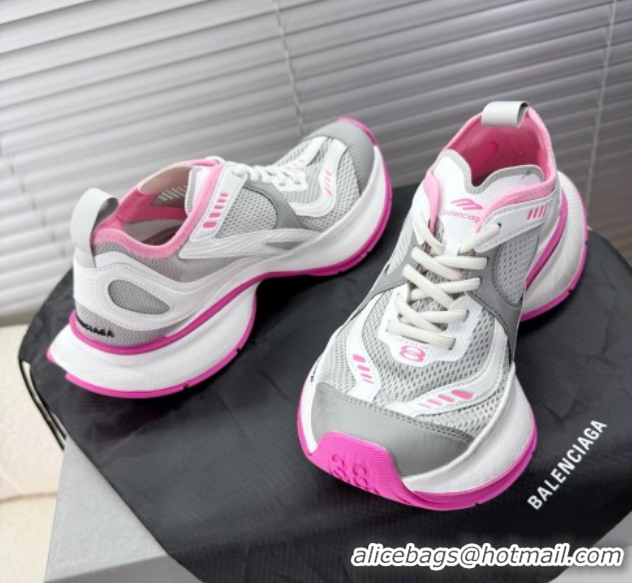 Top Grade Balenciaga Circuit Sneakers in Mesh Grey/Pink 0604062