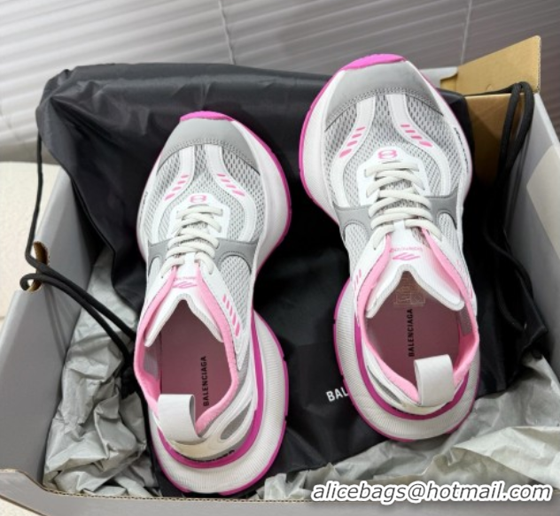 Top Grade Balenciaga Circuit Sneakers in Mesh Grey/Pink 0604062