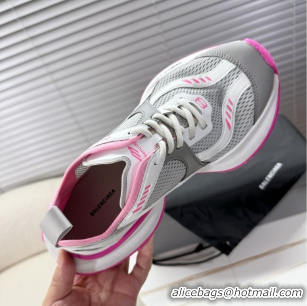 Top Grade Balenciaga Circuit Sneakers in Mesh Grey/Pink 0604062