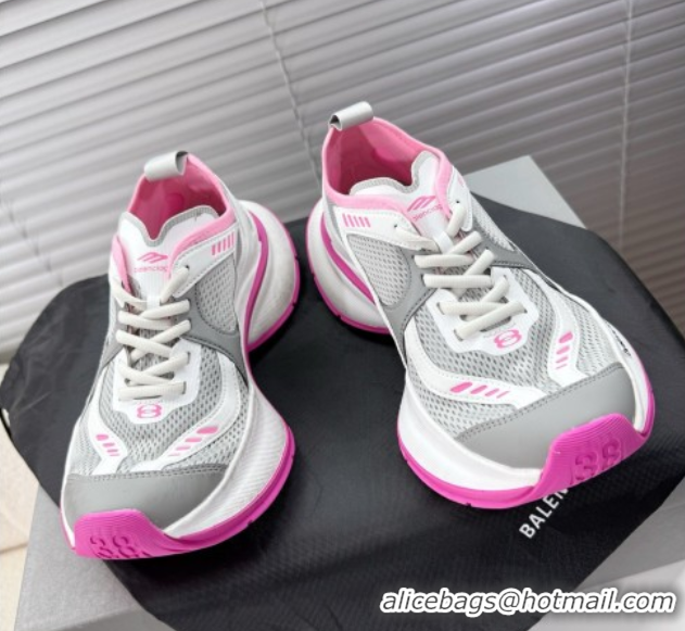 Top Grade Balenciaga Circuit Sneakers in Mesh Grey/Pink 0604062