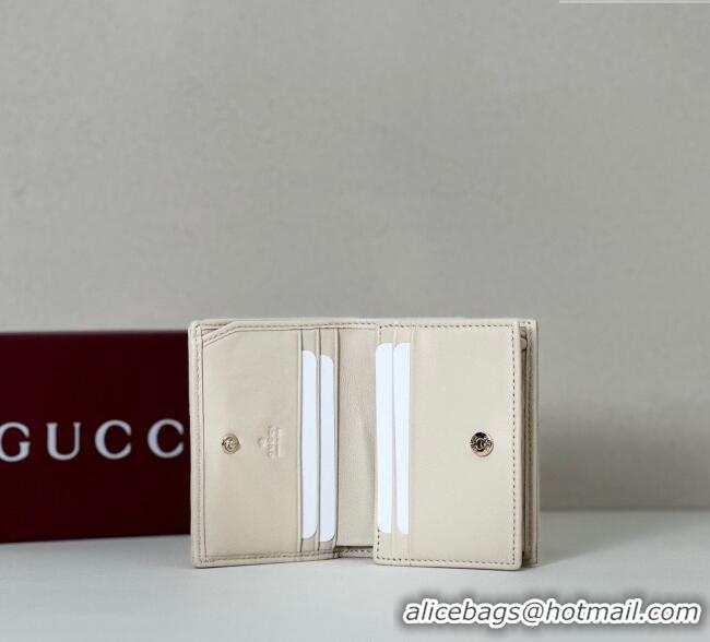 Cheapest Gucci GG Marmont Leather Small Wallet 466492 White 2025