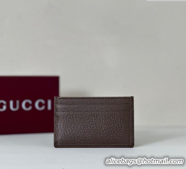 Good Taste Gucci Ophidia GG Canvas Card Case Wallet 834795 Beige/Brown 2025
