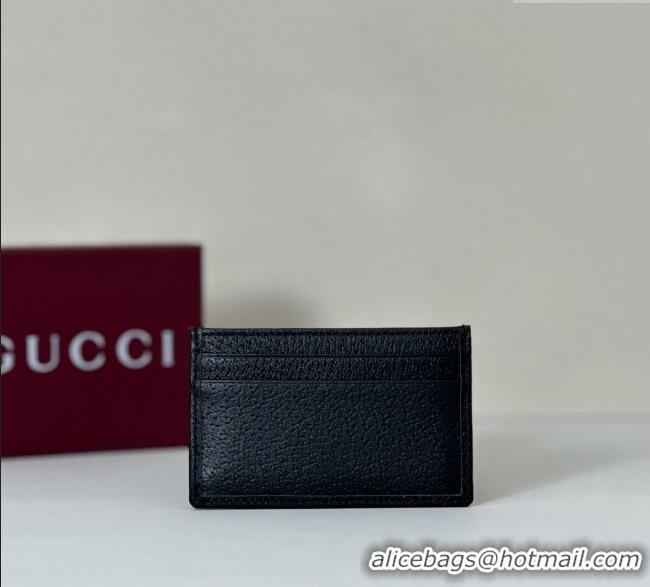Top Quality Gucci Ophidia Leather Card Case Wallet 834795 Black 2025