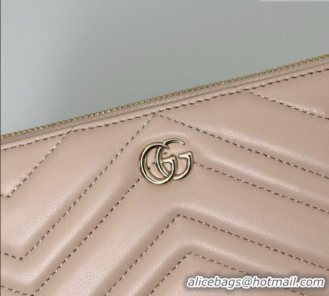 Inexpensive Gucci GG Marmont Leather Zip Around Wallet 837758 Light Pink 2025