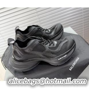 Shop Cheap Balenciaga Circuit Sneakers in Mesh Black 0604066