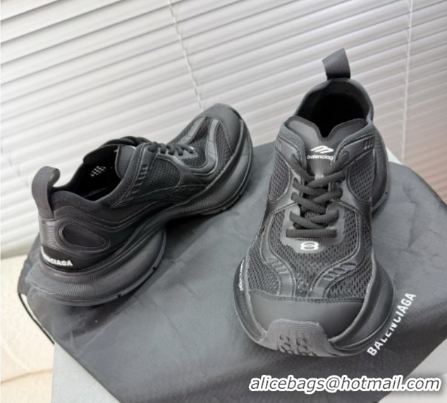 Shop Cheap Balenciaga Circuit Sneakers in Mesh Black 0604066