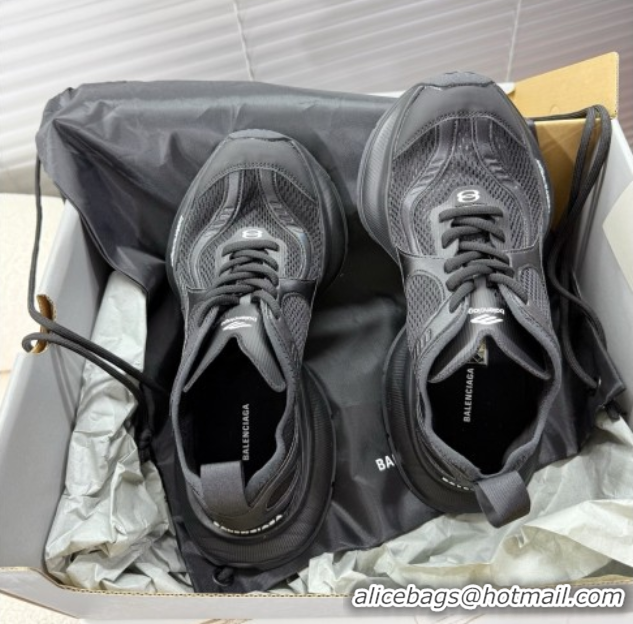 Shop Cheap Balenciaga Circuit Sneakers in Mesh Black 0604066