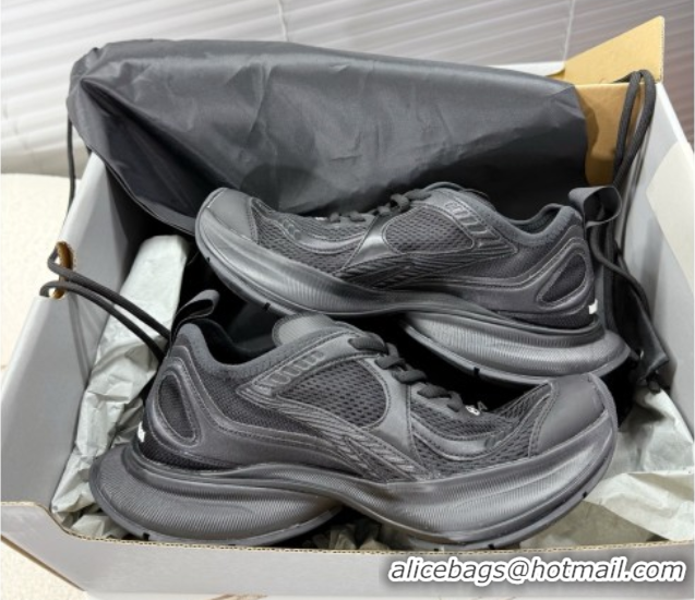 Shop Cheap Balenciaga Circuit Sneakers in Mesh Black 0604066