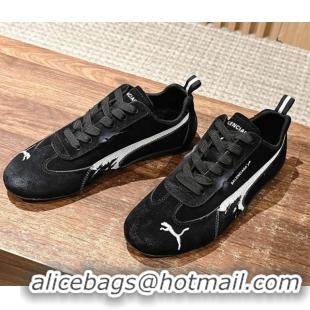Most Popular Puma x Balenciaga Winter 25 Runway Sneakers in Suede Black 0604067