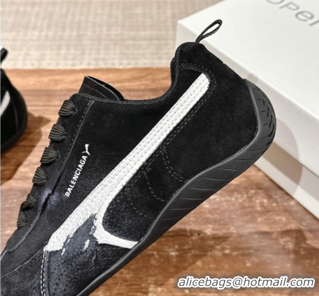 Most Popular Puma x Balenciaga Winter 25 Runway Sneakers in Suede Black 0604067