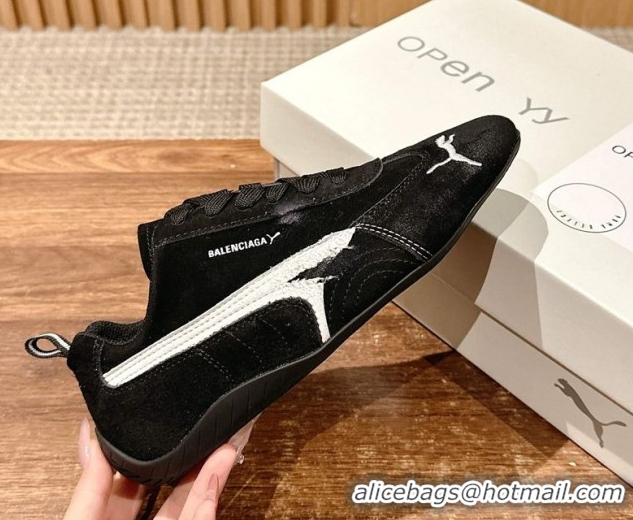 Most Popular Puma x Balenciaga Winter 25 Runway Sneakers in Suede Black 0604067