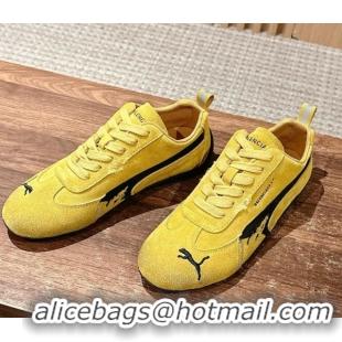 Popular Style Puma x Balenciaga Winter 25 Runway Sneakers in Suede Yellow 0604069