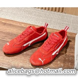 Best Product Puma x Balenciaga Winter 25 Runway Sneakers in Suede Red 0604070