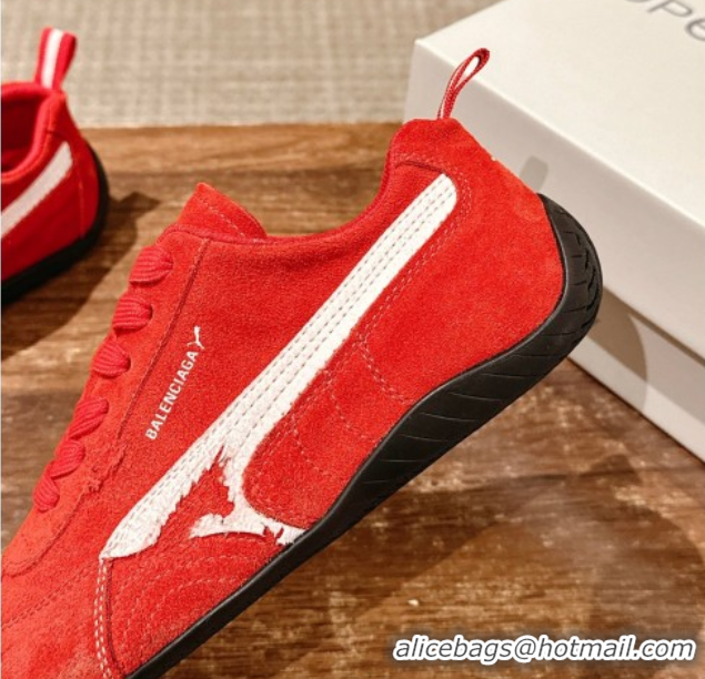 Best Product Puma x Balenciaga Winter 25 Runway Sneakers in Suede Red 0604070