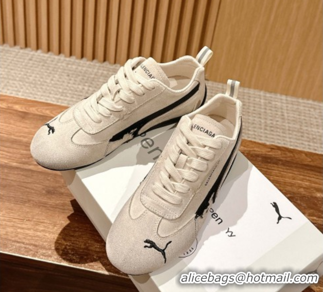 Buy Luxury Puma x Balenciaga Winter 25 Runway Sneakers in Suede Grey 0604071