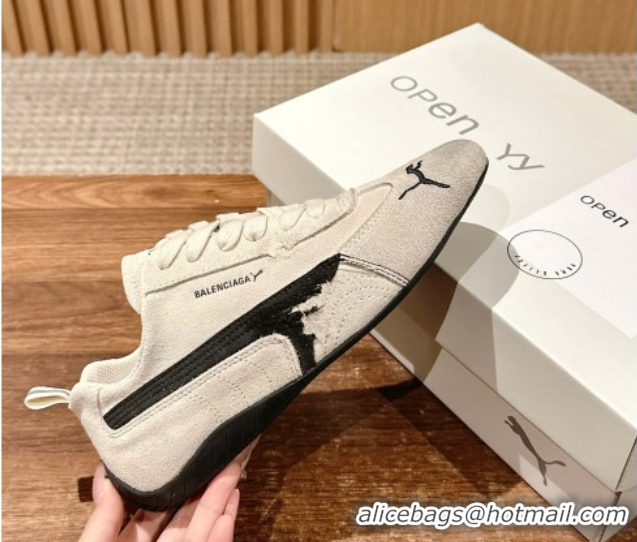 Buy Luxury Puma x Balenciaga Winter 25 Runway Sneakers in Suede Grey 0604071