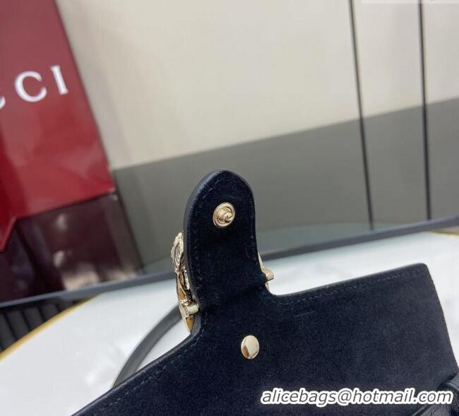 Good Quality Gucci Dionysus wallet on chain in Patent Leather 837374 Black 2025