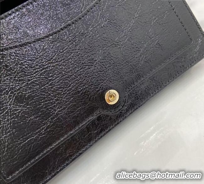 Good Quality Gucci Dionysus wallet on chain in Patent Leather 837374 Black 2025