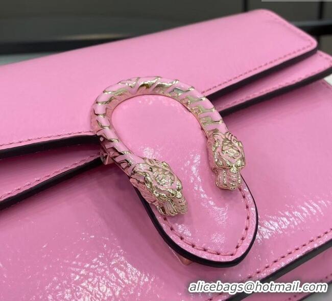 Buy Inexpensive Gucci Dionysus Mini Shoulder Bag in Patent Leather 837370 Pink 2025