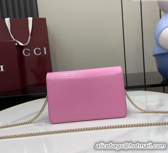 Buy Inexpensive Gucci Dionysus Mini Shoulder Bag in Patent Leather 837370 Pink 2025