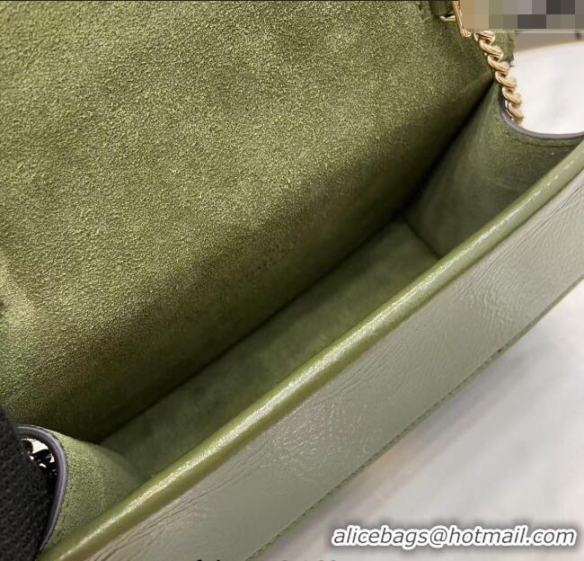 Best Quality Gucci Dionysus Mini Shoulder Bag in Patent Leather 837370 Dark Green 2025