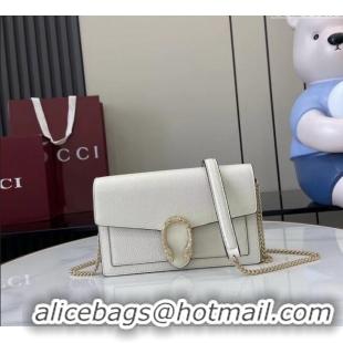 Good Taste Gucci Dionysus wallet on chain in grainy leather 837373 White 2025