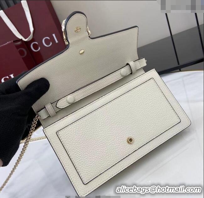Good Taste Gucci Dionysus wallet on chain in grainy leather 837373 White 2025