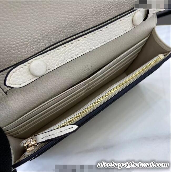 Good Taste Gucci Dionysus wallet on chain in grainy leather 837373 White 2025