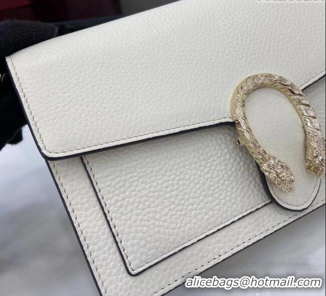 Good Taste Gucci Dionysus wallet on chain in grainy leather 837373 White 2025