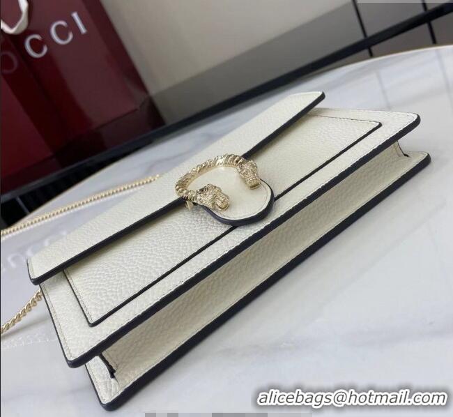 Good Taste Gucci Dionysus wallet on chain in grainy leather 837373 White 2025