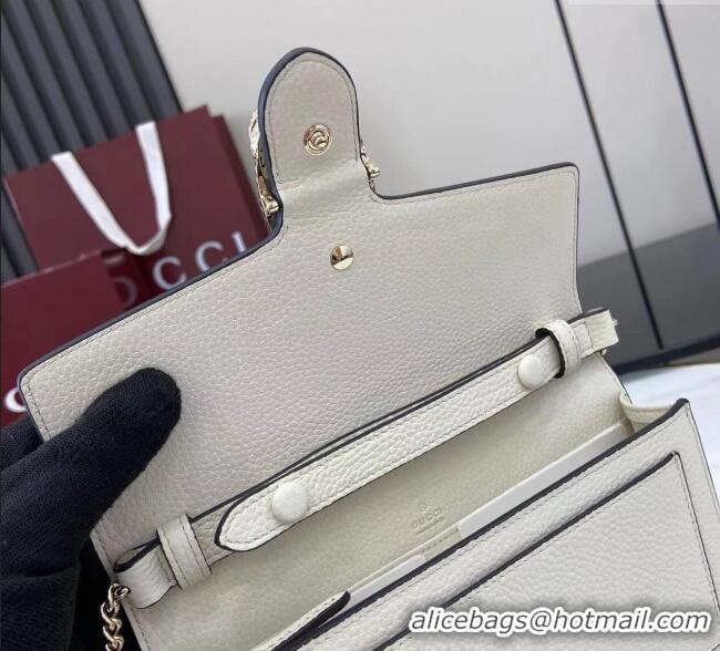 Good Taste Gucci Dionysus wallet on chain in grainy leather 837373 White 2025