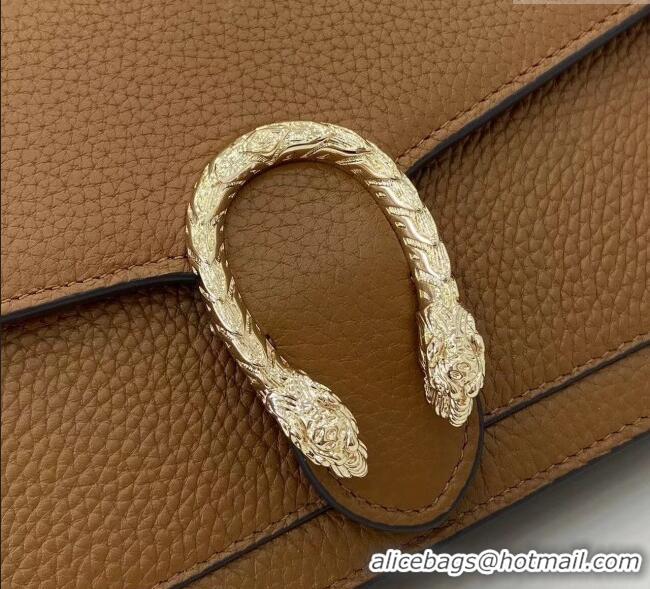 Famous Brand Gucci Dionysus wallet on chain in grainy leather 837373 Brown 2025