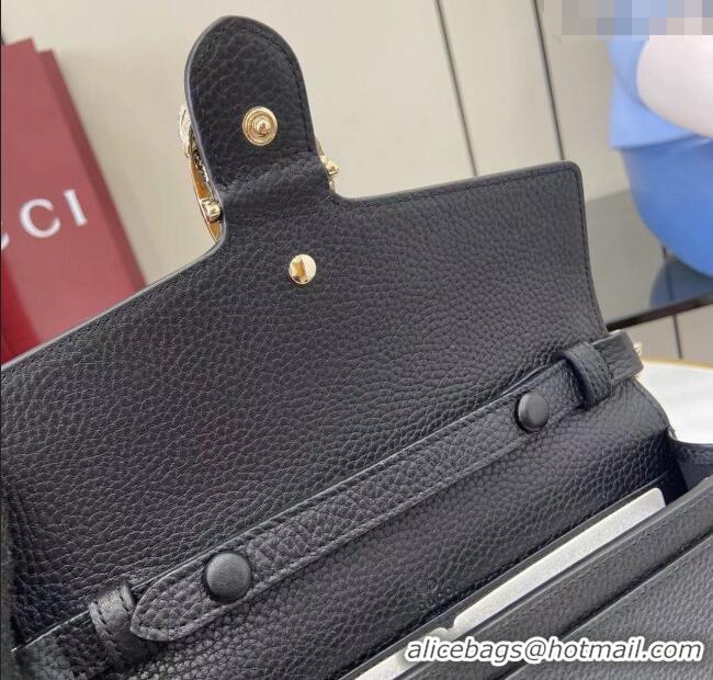 Low Cost Gucci Dionysus wallet on chain in grainy leather 837373 Black 2025
