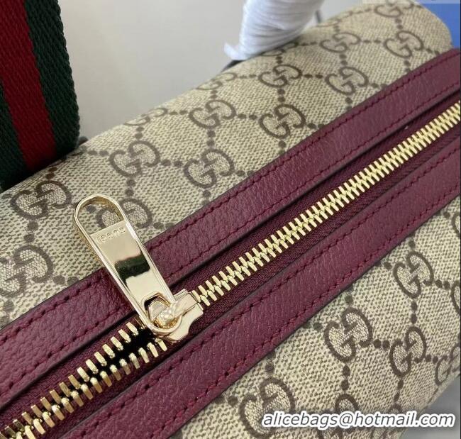 Good Product Gucci Mini GG Canvas handbag 859975 Beige/Red 2025