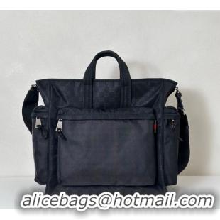 Buy Grade Gucci Mens Nexus GG Nylon large tote bag 818962 Black 2025