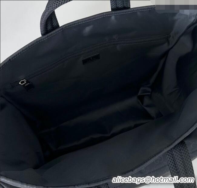 Buy Grade Gucci Mens Nexus GG Nylon large tote bag 818962 Black 2025