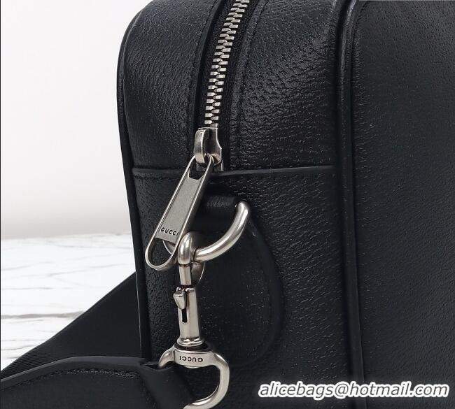 Best Quality Gucci Mens Ophidia Leather medium messenger crossbody bag 834468 Black 2025