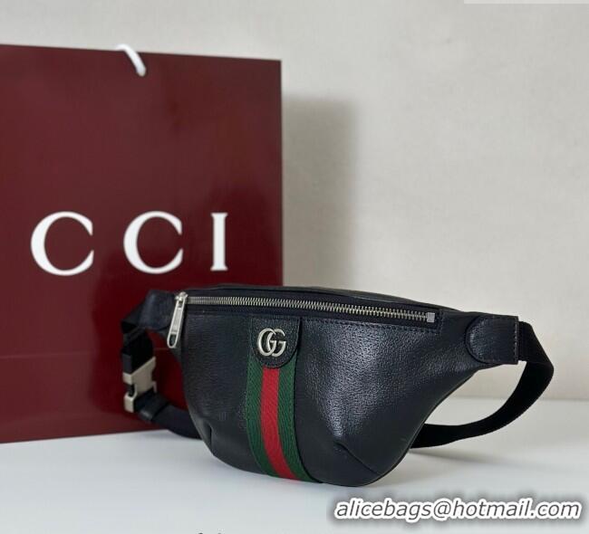 Best Price Gucci Ophidia Leather Small Belt Bag 839106 Black 2025