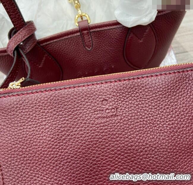 Trendy Design Gucci Totissima small reversible tote bag 839124 Ancora Red 2025