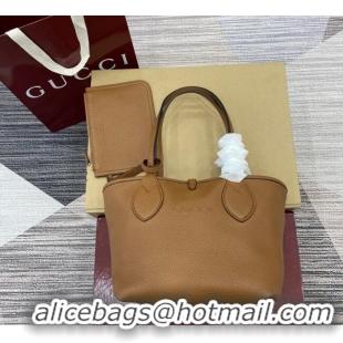 Inexpensive Gucci Totissima small reversible tote bag ‎839124 Brown 2025