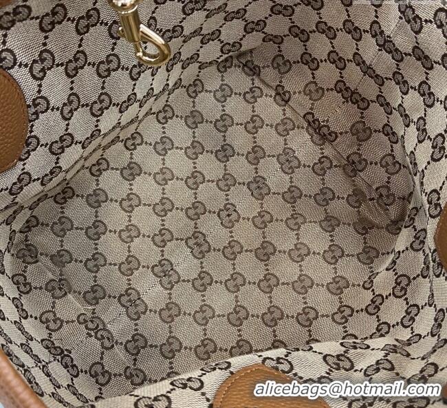 Inexpensive Gucci Totissima small reversible tote bag ‎839124 Brown 2025
