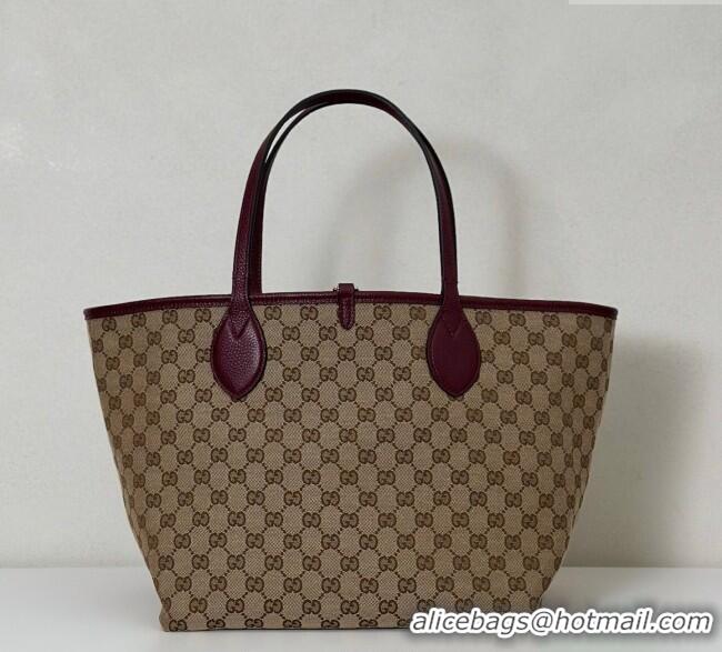 Good Taste Gucci Totissima Large reversible tote bag 839112 Ancora Red 2025