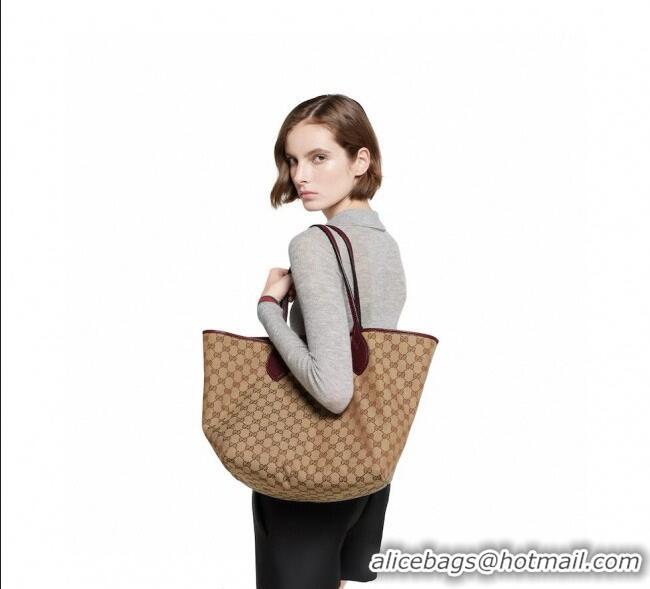 Top Quality Gucci Totissima Large reversible tote bag 839112 Black 2025