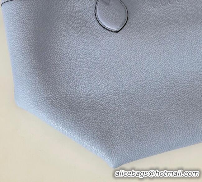 Top Grade Gucci Totissima Large reversible tote bag 839112 Light Blue 2025