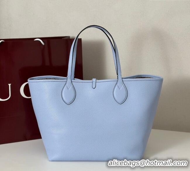 Top Grade Gucci Totissima Large reversible tote bag 839112 Light Blue 2025