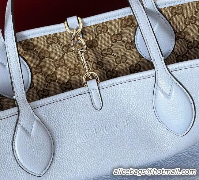 Top Grade Gucci Totissima Large reversible tote bag 839112 Light Blue 2025