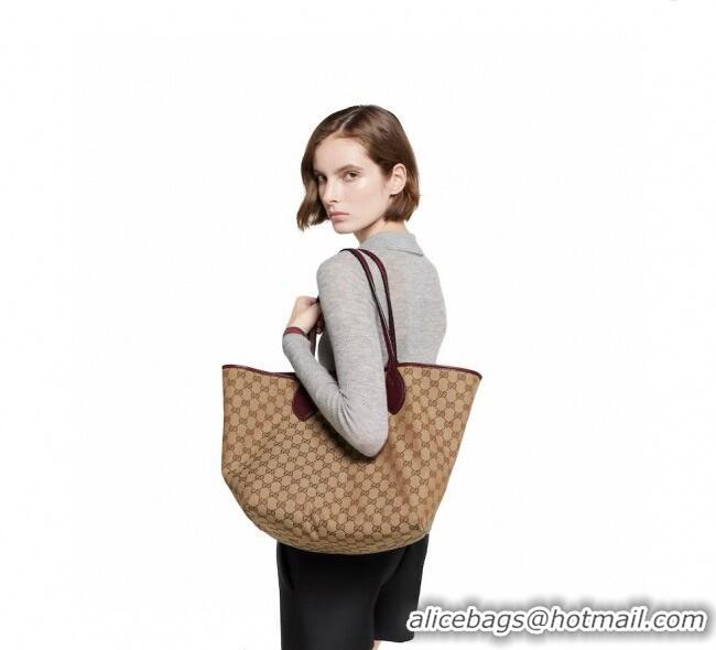 Top Grade Gucci Totissima Large reversible tote bag 839112 Light Blue 2025