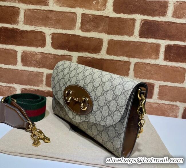 Promotional Gucci Horsebit 1955 GG Canvas Shoulder Bag 677286 2025