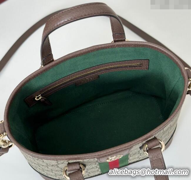 Top Quality Gucci Ophidia GG Canvas small tote bag 836848 Brown 2025
